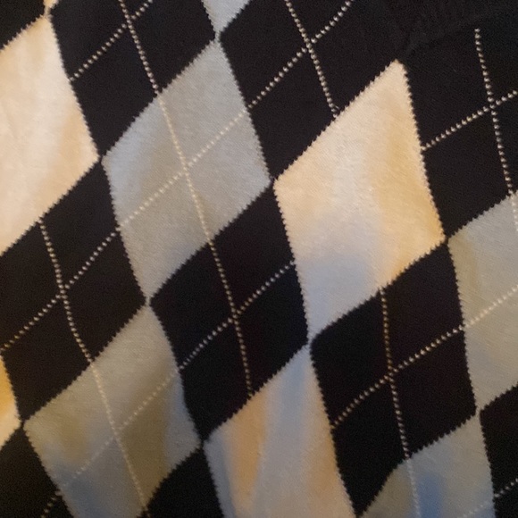 John Galt for Brandy Melville Argyle Sweater Navy - Picture 3 of 4